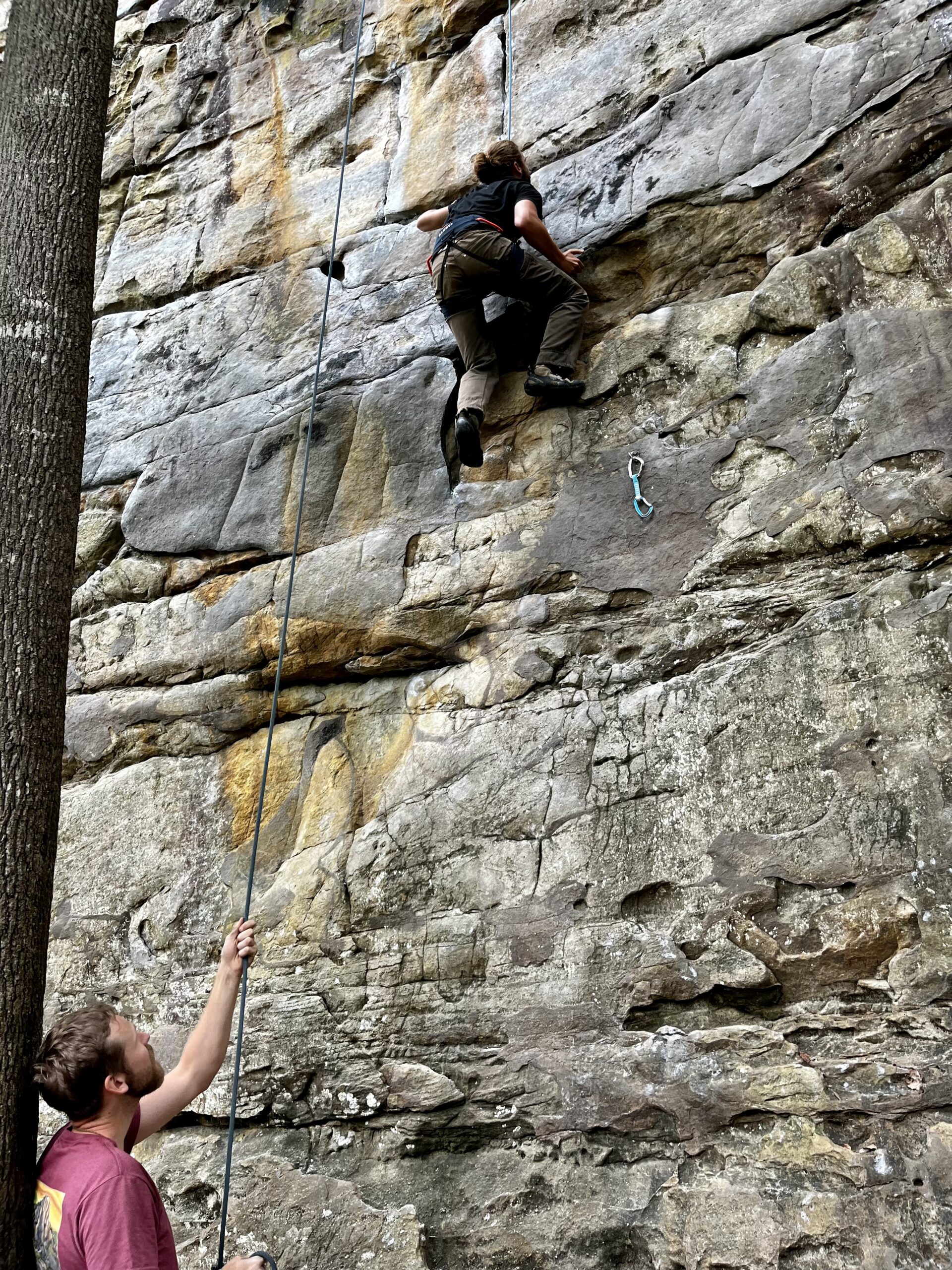 Luke Rock-climbing
