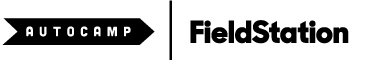 Autocamp and Fieldstation logo.