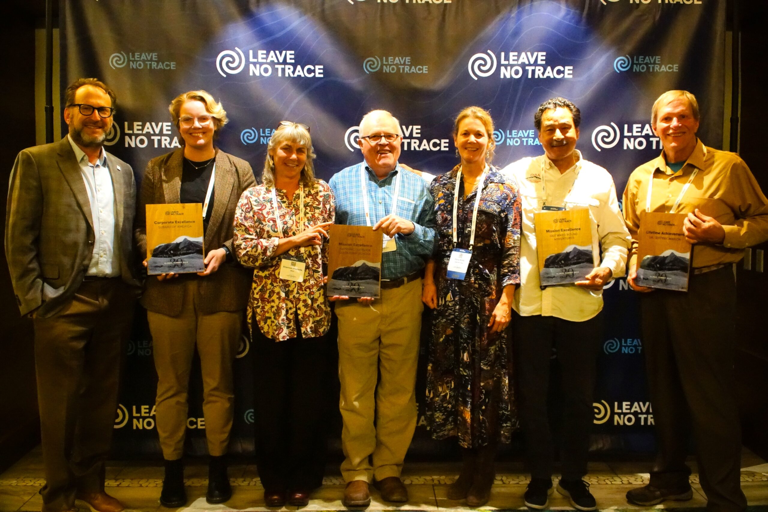 Award winners at the Leave No Trace global summit