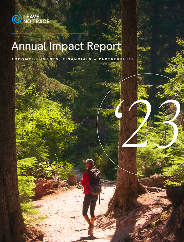 2023 Rapport annuel d'impact de Leave No Trace