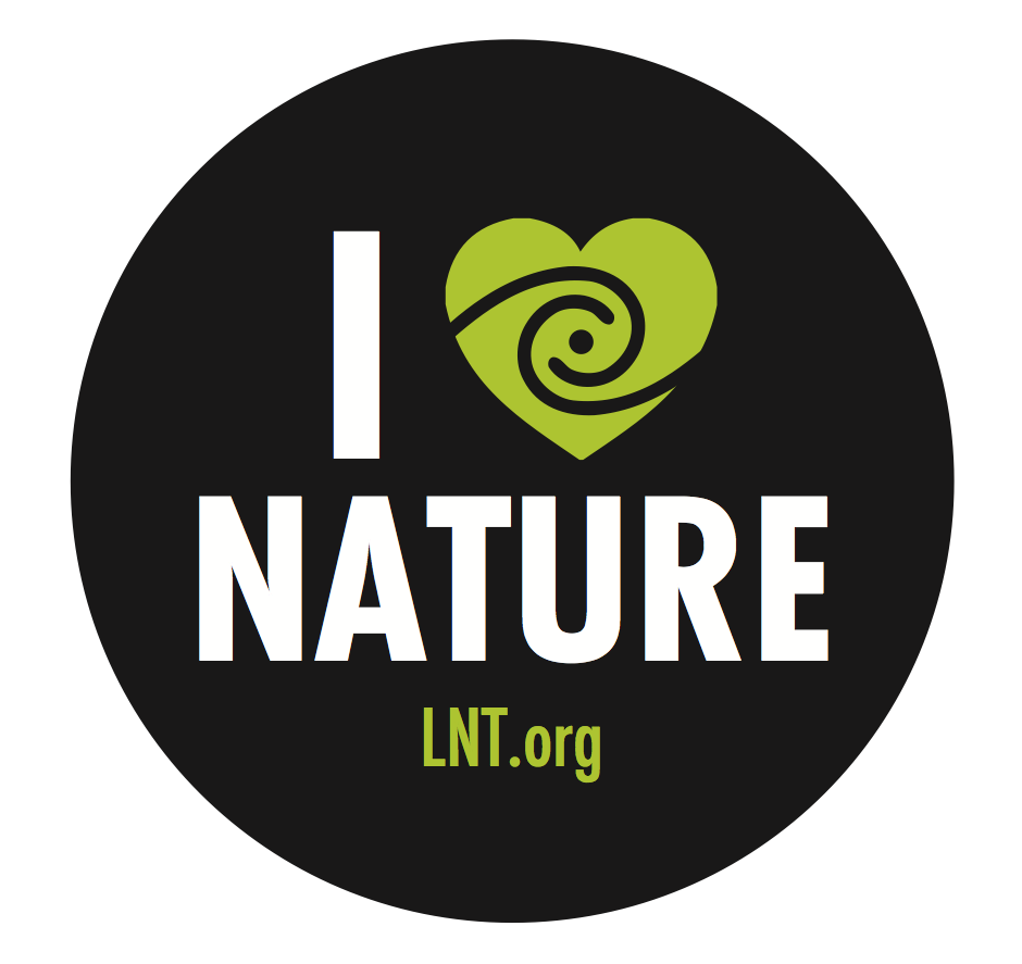 Leave No Trace Heart Nature Circle Sticker decal 